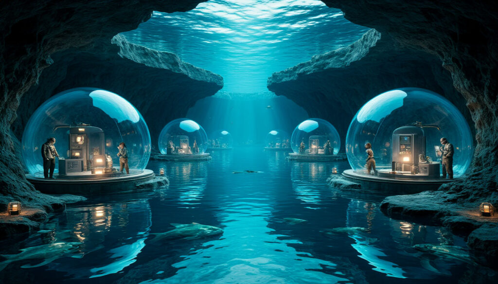 В карстовом озере Пирос построен гидрополис для ихтиологов