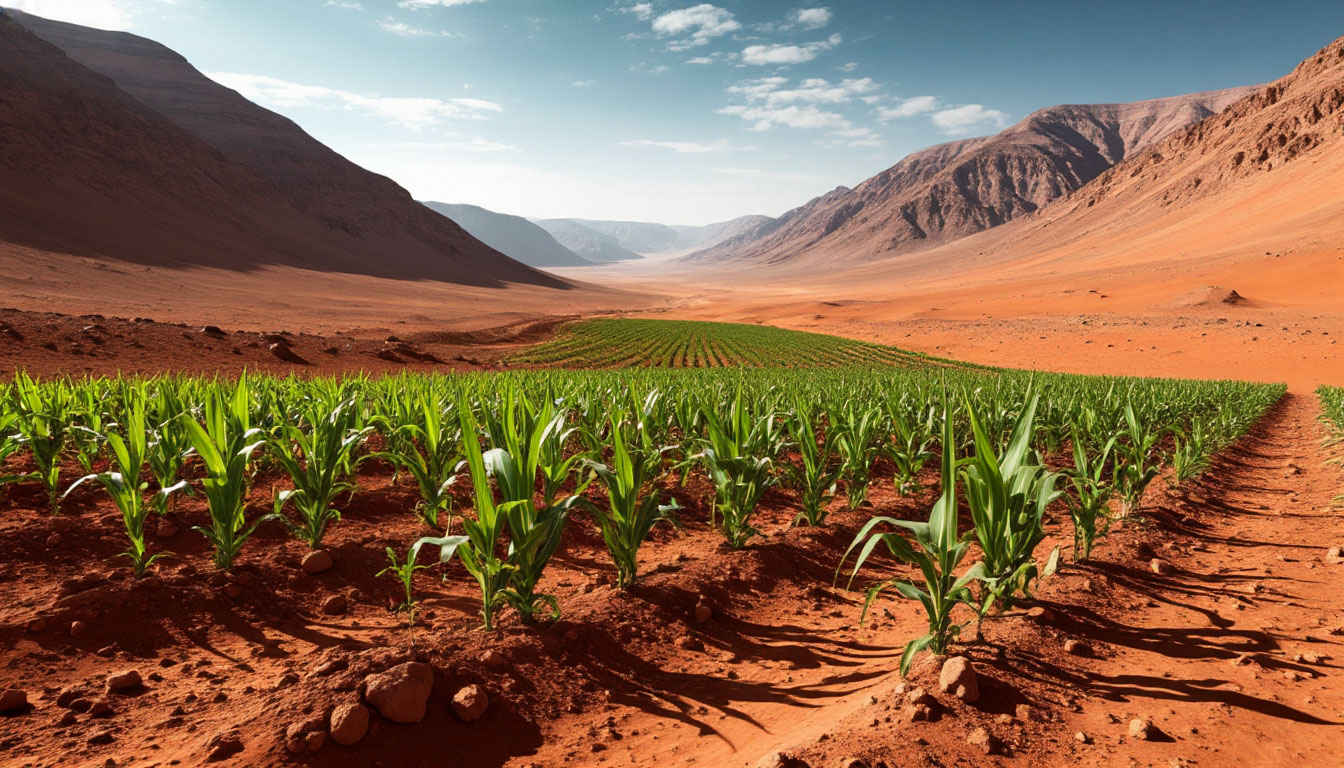 Сорго осваивает экосистему Марса