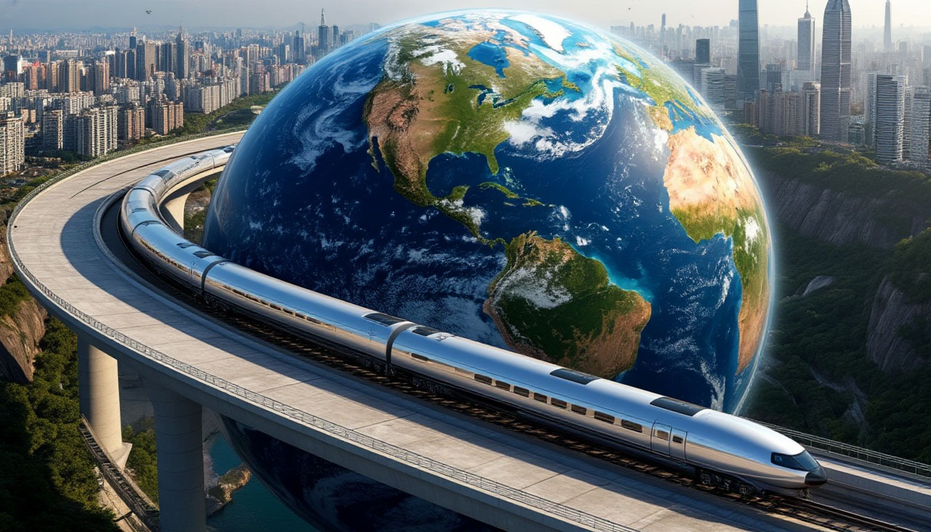 Гиперлуп-глобус: сквозные тоннели под океанами и континентами