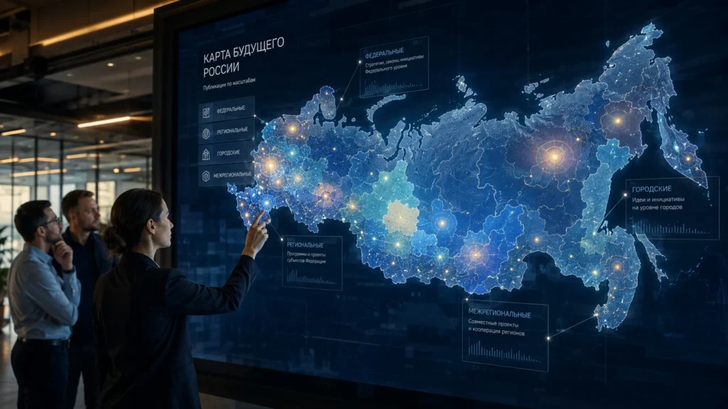 The FutureRating platform now features a Map of Russia's Future