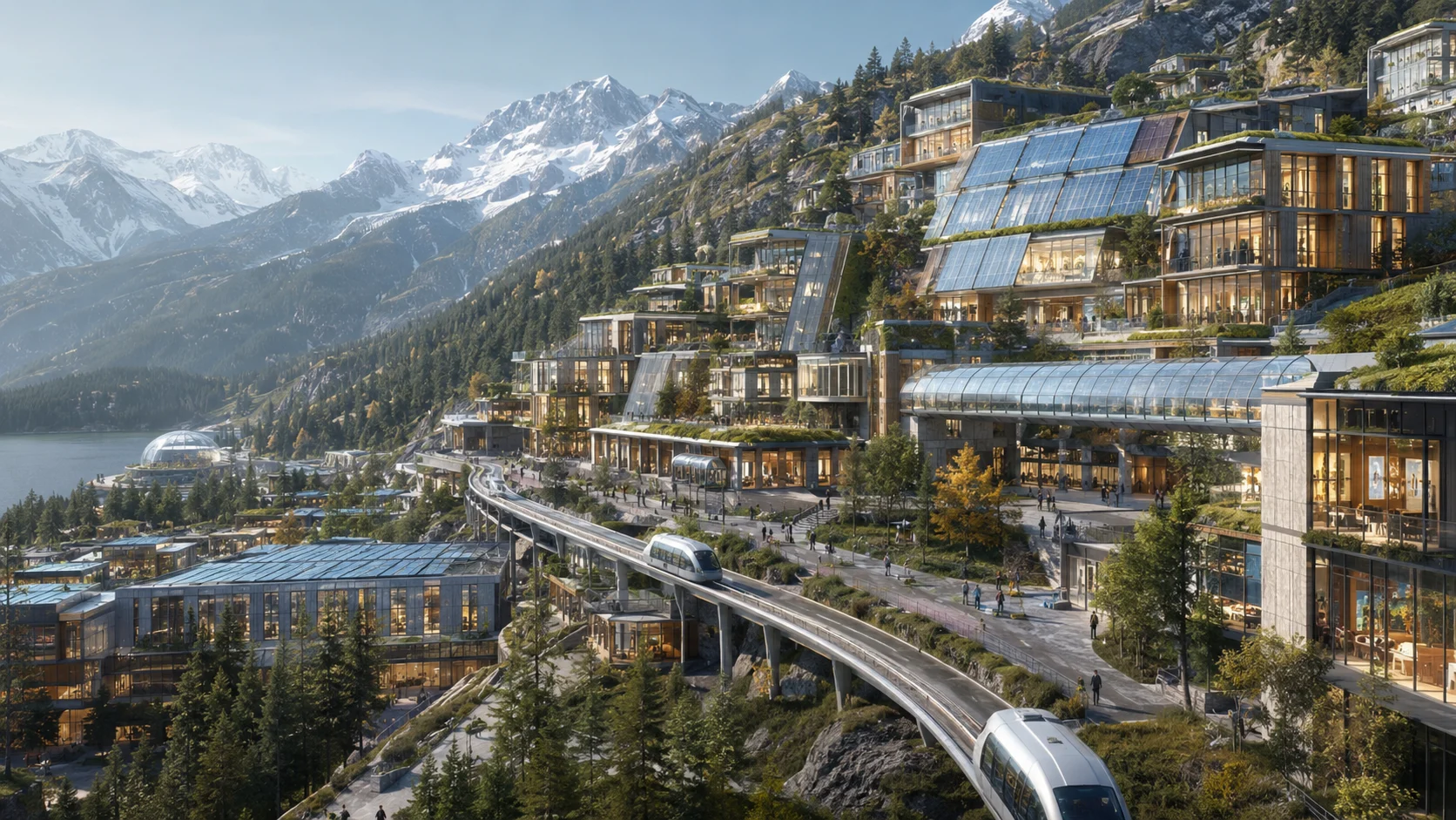 Altai construyó una ecociudad autónoma para el año 2076